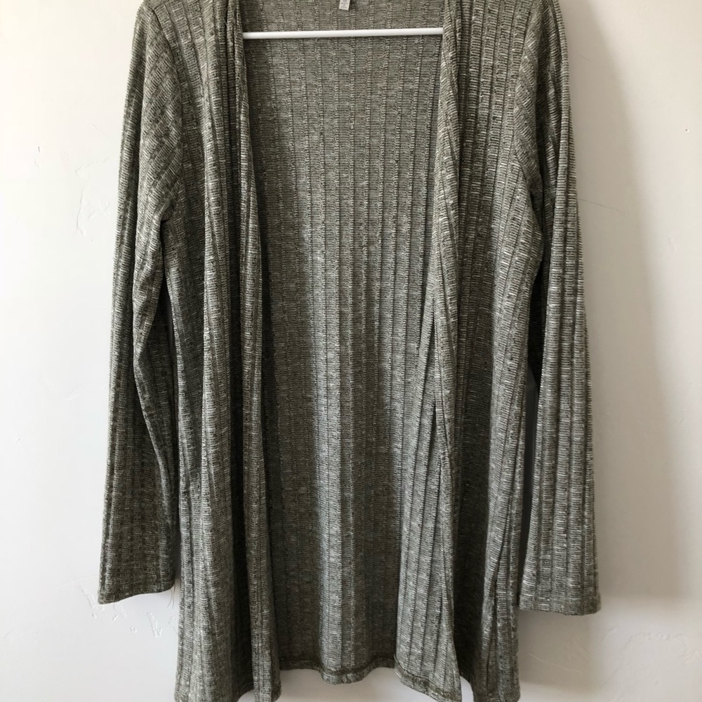 Green cardigan